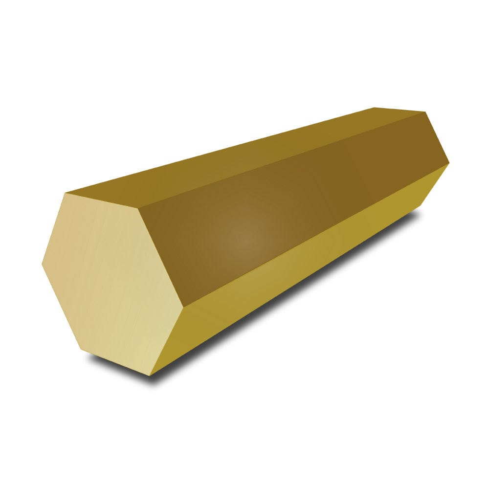 6.35mm (1/4) Bright Polished Brass Square Bar